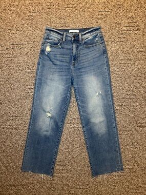 Eunina Super High-Rise Wide Leg Crop Jeans